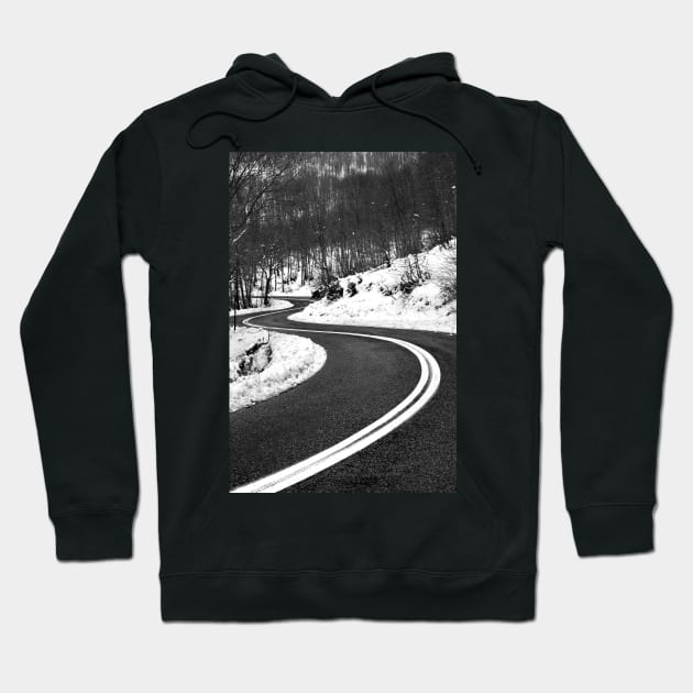 The long and winding road Hoodie by Cretense72